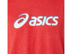 Fashion ASICS STANDOUT FOURTH SHORT SLEEVE Classic Red Heather