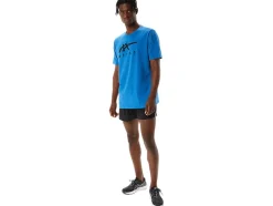 Cheap ASICS STRIPE SHORT SLEEVE TEE Lake Drive Heather