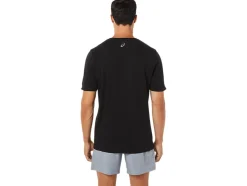 New ASICS STRIPE SHORT SLEEVE TEE Performance Black