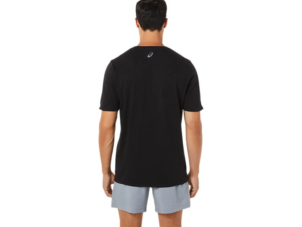 New ASICS STRIPE SHORT SLEEVE TEE Performance Black