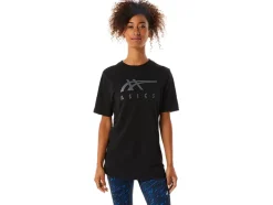 New ASICS STRIPE SHORT SLEEVE TEE Performance Black