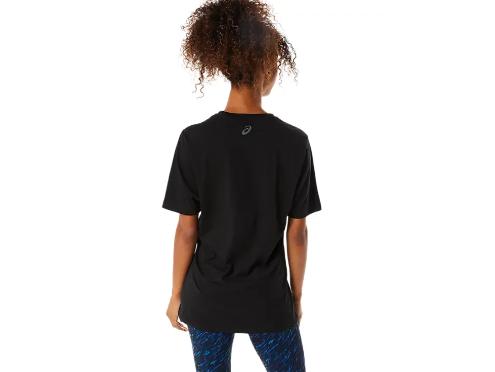 New ASICS STRIPE SHORT SLEEVE TEE Performance Black