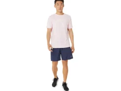 Clearance ASICS STRIPE SHORT SLEEVE TEE Pink Salt