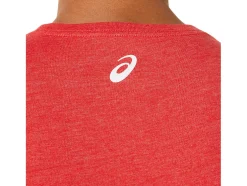 Cheap ASICS STRIPE SHORT SLEEVE TEE Classic Red Heather