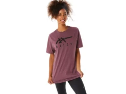 Flash Sale ASICS STRIPE SHORT SLEEVE TEE Deep Mars Heather