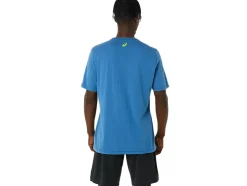 Clearance ASICS STRIPE SHORT SLEEVE TEE Azure
