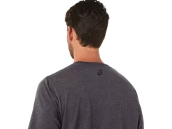 Best Sale ASICS STRIPE SHORT SLEEVE TEE Dark Grey Heather