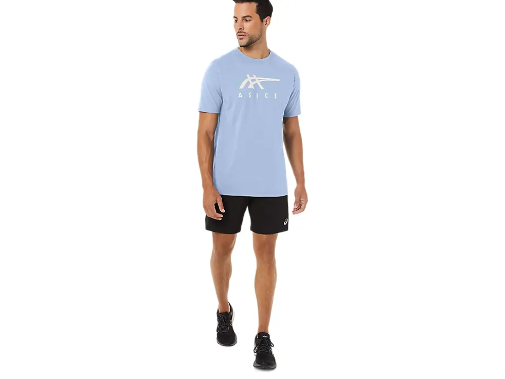 Flash Sale ASICS STRIPE SHORT SLEEVE TEE Soft Sky