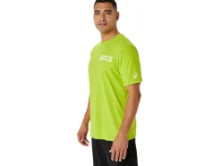 Outlet ASICS STRIPES SUNRISE TEE Lime Zest