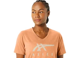 Flash Sale ASICS STRIPES V-NECK Summer Dune