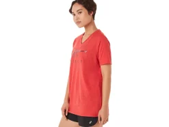 Cheap ASICS STRIPES V-NECK Classic Red Heather