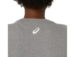 Store ASICS SUN IN THE SKY SLOGAN MUSCLE TEE Mid Grey Heather