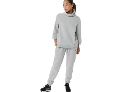Best ASICS SUNDAY SANA FLEECE JOGGER Light Grey Heather