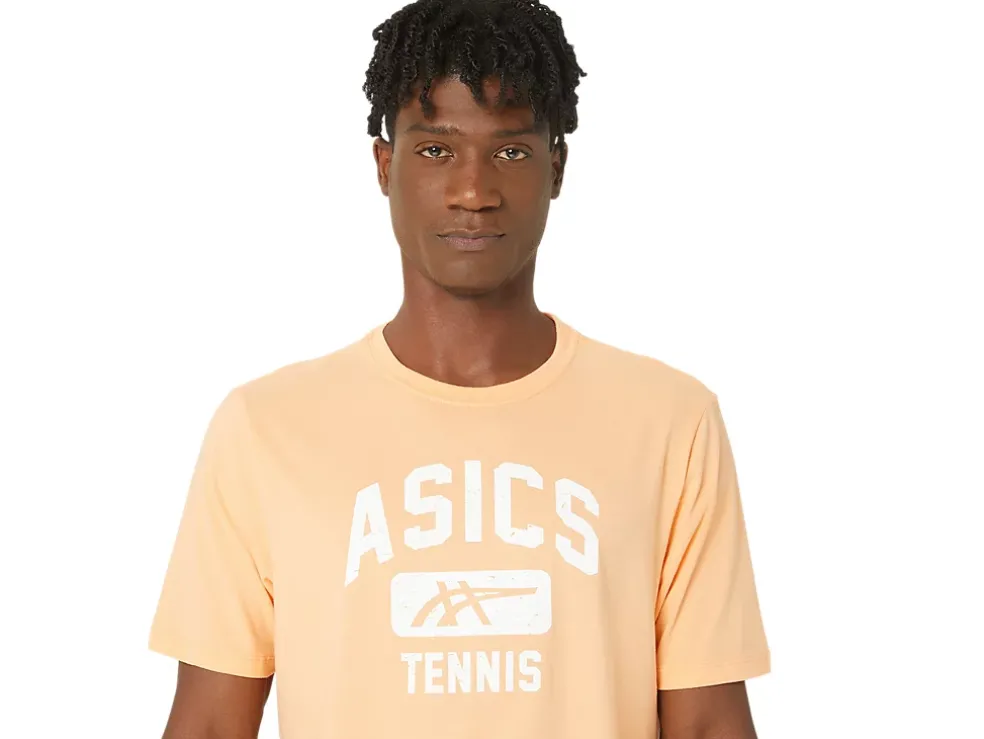 Cheap ASICS UNISEX TENNIS GRAPHIC TEE Summer Dune