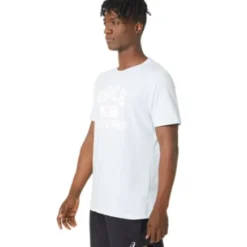 Outlet ASICS UNISEX TRACK AND FIELD GRAPHIC TEE Soft Sky