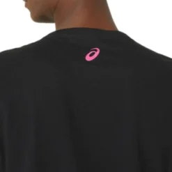 New ASICS UNISEX TRACK AND FIELD GRAPHIC TEE Performance Black