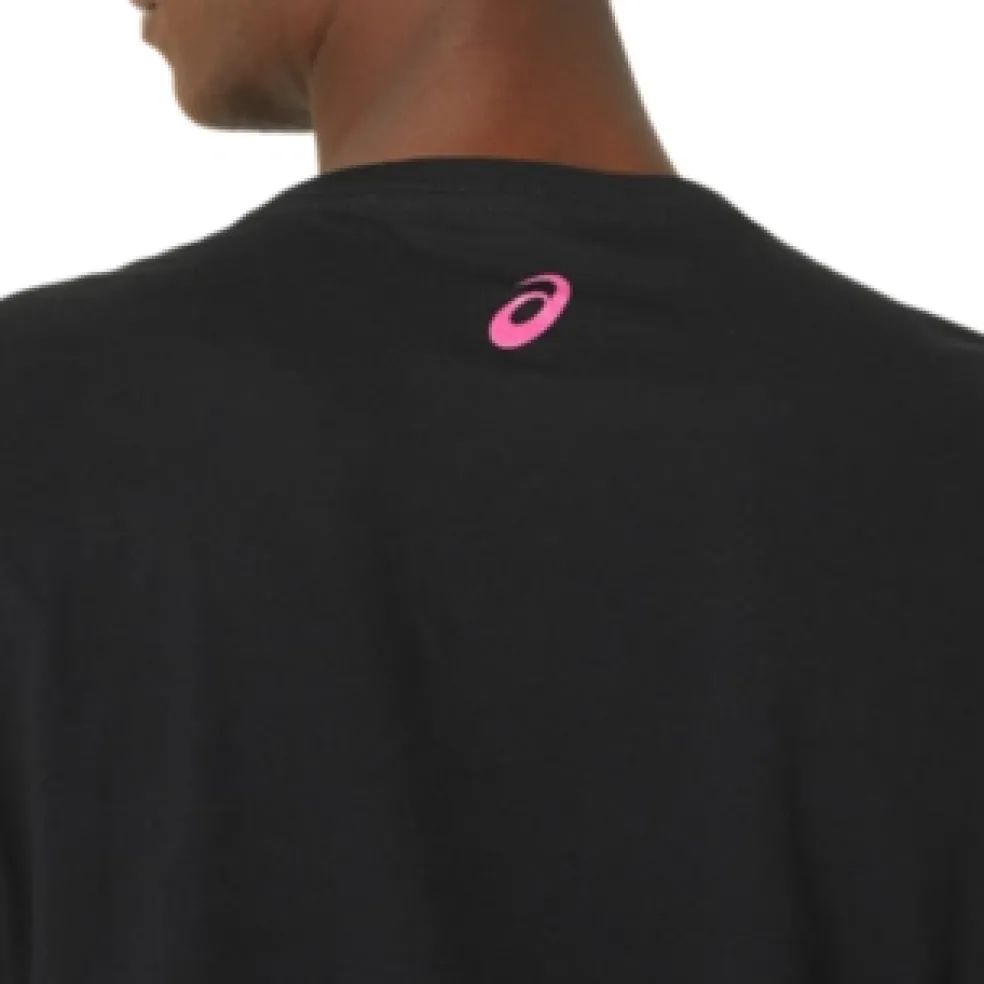 New ASICS UNISEX TRACK AND FIELD GRAPHIC TEE Performance Black