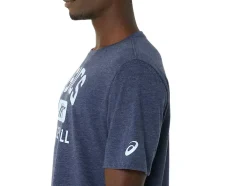 Cheap ASICS VOLLEYBALL GRAPHIC TEE Peacoat Heather