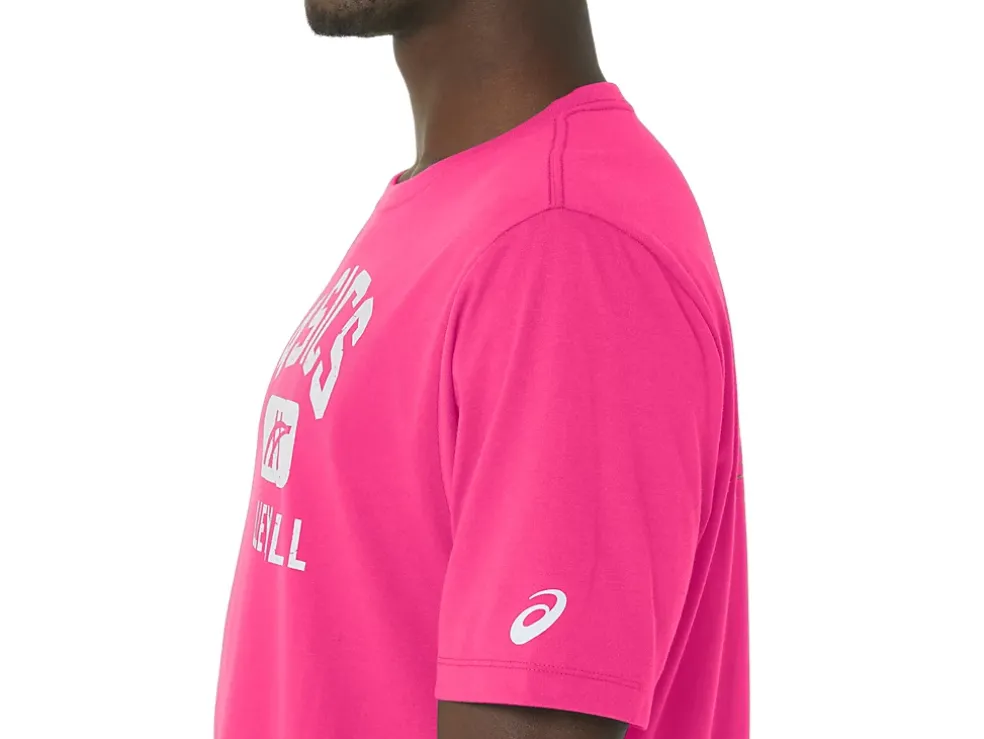 Cheap ASICS VOLLEYBALL GRAPHIC TEE Hot Pink