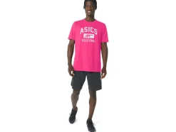 Cheap ASICS VOLLEYBALL GRAPHIC TEE Hot Pink