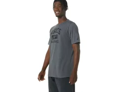 Outlet ASICS VOLLEYBALL GRAPHIC TEE Dark Grey Heather