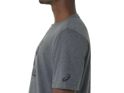 Outlet ASICS VOLLEYBALL GRAPHIC TEE Dark Grey Heather