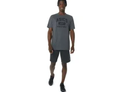 Outlet ASICS VOLLEYBALL GRAPHIC TEE Dark Grey Heather
