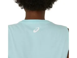 Sale ASICS YOUR ADVENTURE MUSCLE TEE Clear Blue