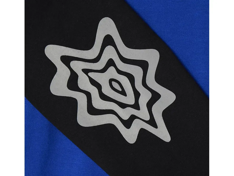 Outlet ASICS BIXANCE LONG SLEEVE Asics Blue X Obsidian Black