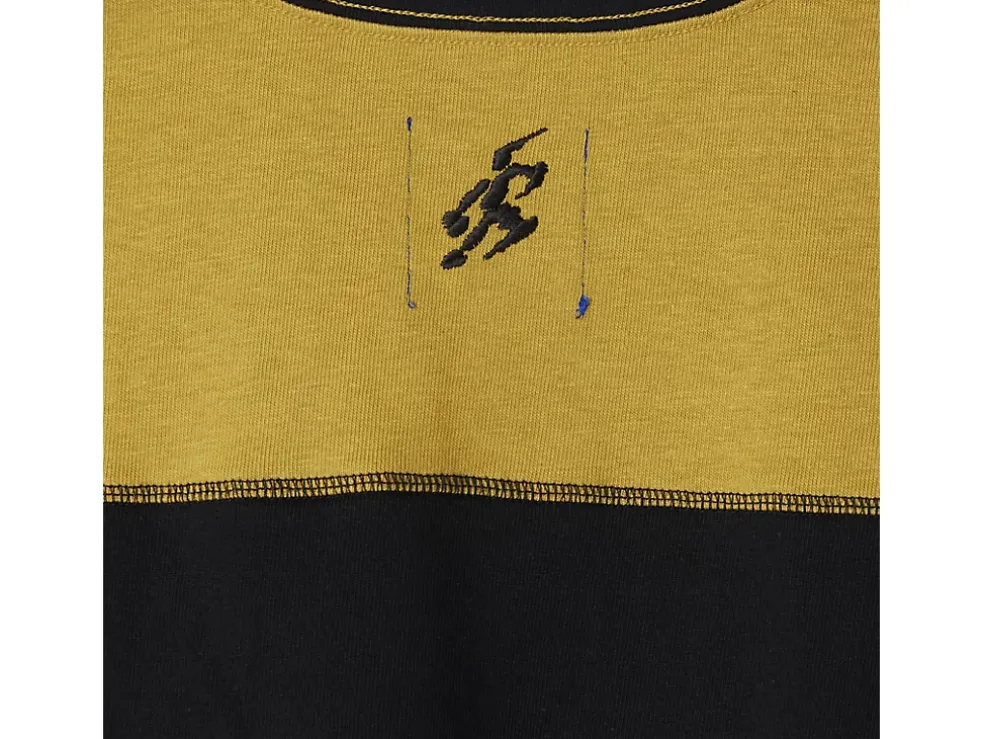 Cheap ASICS BIXANCE SHORT SLEEVE Medallion Yellow X Obsidian Black