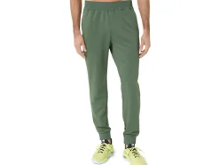 Hot ASICS BRUSHED FLEECE PANTS Serpentine Green