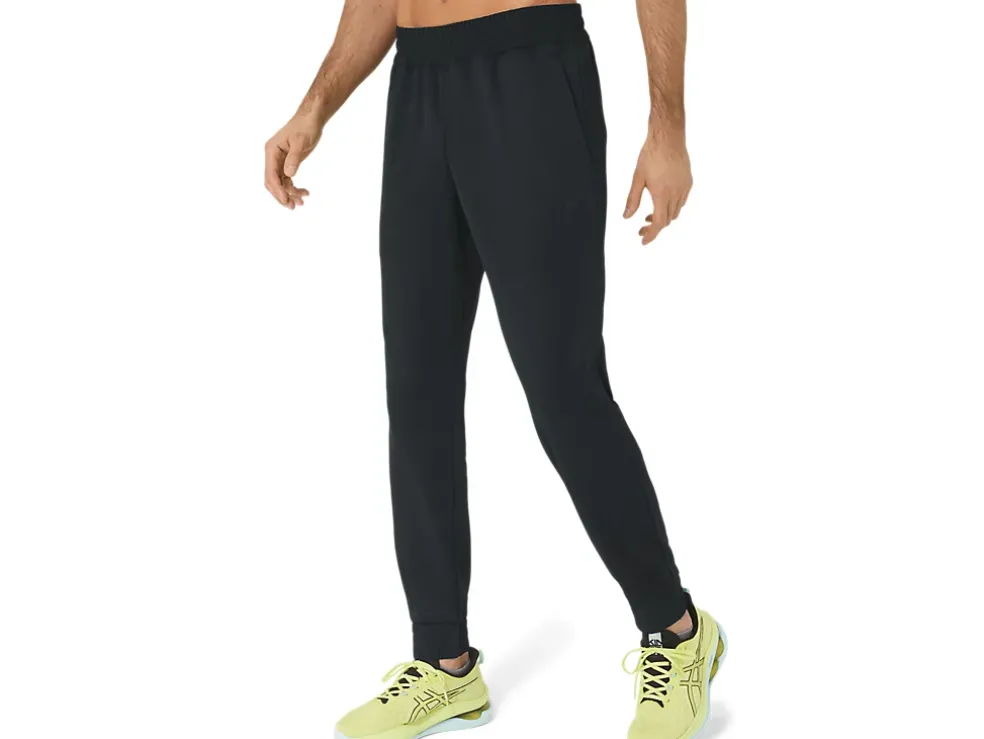 Fashion ASICS BRUSHED FLEECE PANTS Performance Black