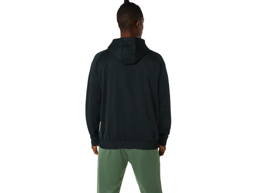 Fashion ASICS BRUSHED FLEECE PULLOVER HOODIE Performance Black