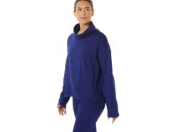 Discount ASICS BRUSHED KNIT PULLOVER Dive Blue
