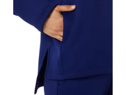 Discount ASICS BRUSHED KNIT PULLOVER Dive Blue