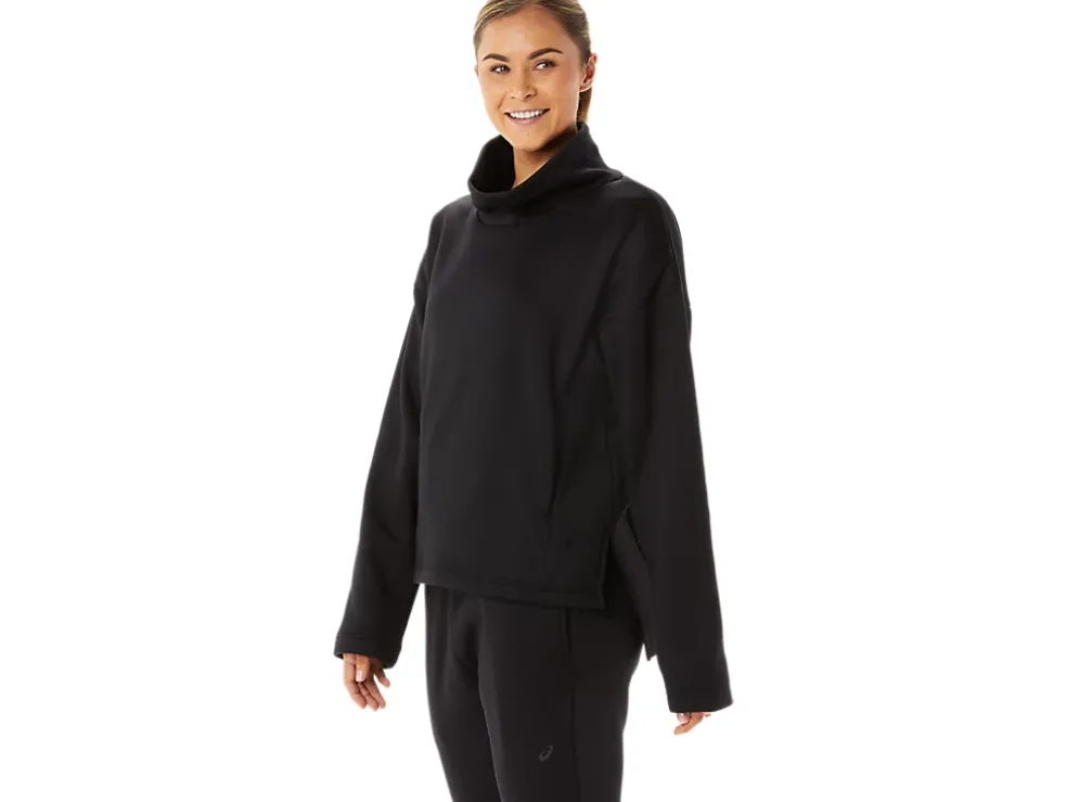 Best Sale ASICS BRUSHED KNIT PULLOVER Performance Black