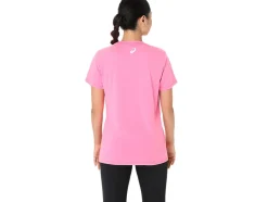 Store ASICS CARNATION SHORT SLEEVE V-NECK Hot Pink