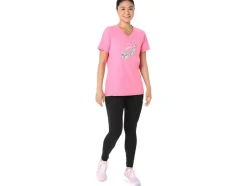 Store ASICS CARNATION SHORT SLEEVE V-NECK Hot Pink