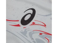 New ASICS CJ-LINE LIGHT SINGLET Glacier Grey/Electric Red