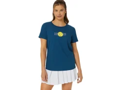 Clearance ASICS CLASSIC GRAPHIC TEE Mako Blue