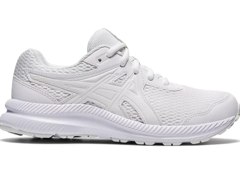 Discount ASICS CONTEND 7 GRADE SCHOOL White/White