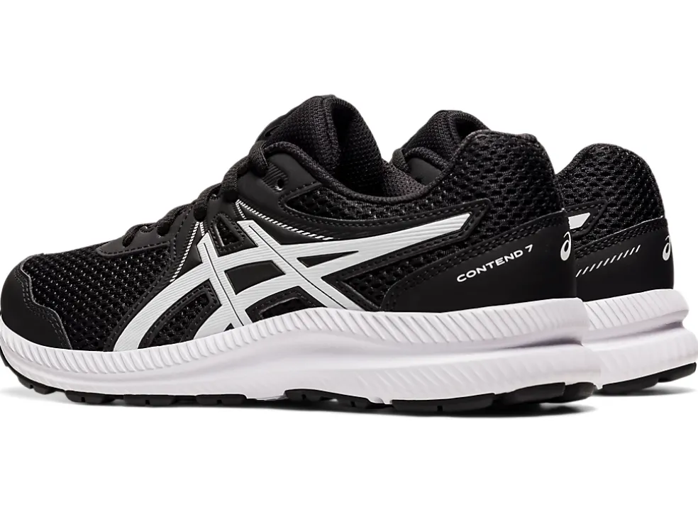 Best ASICS CONTEND 7 GRADE SCHOOL Black/White