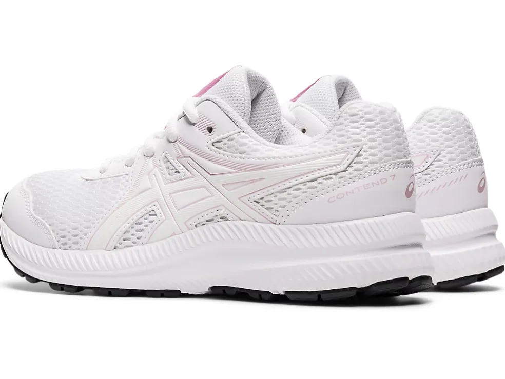 Flash Sale ASICS CONTEND 7 GRADE SCHOOL White/Barely Rose