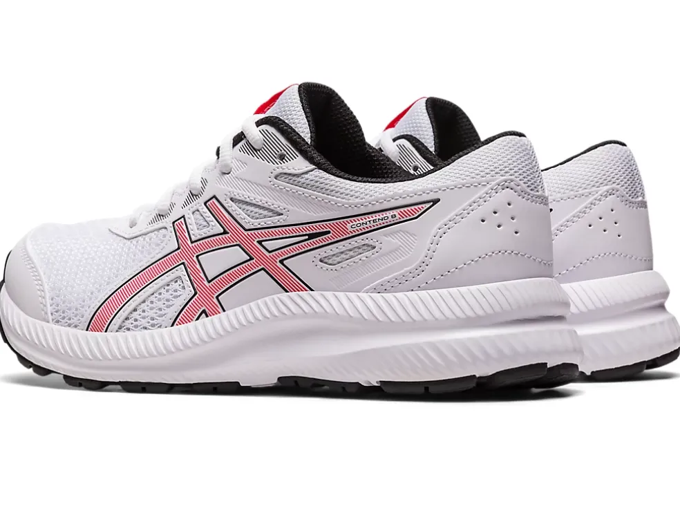 Fashion ASICS CONTEND 8 GRADE SCHOOL White/Electric Red
