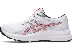Fashion ASICS CONTEND 8 GRADE SCHOOL White/Electric Red