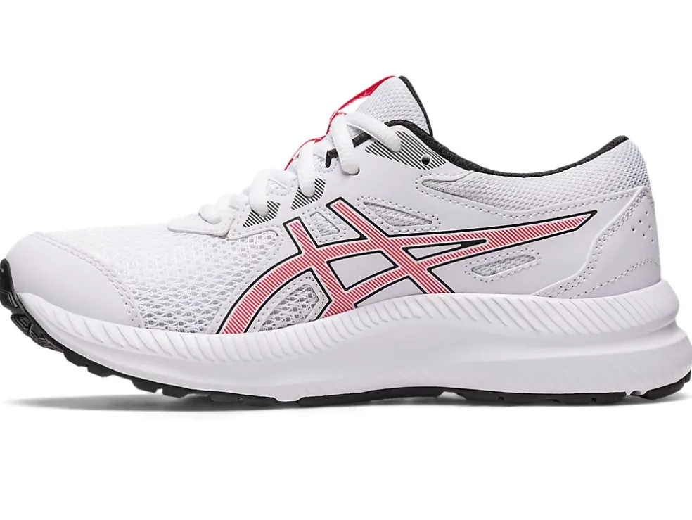 Fashion ASICS CONTEND 8 GRADE SCHOOL White/Electric Red