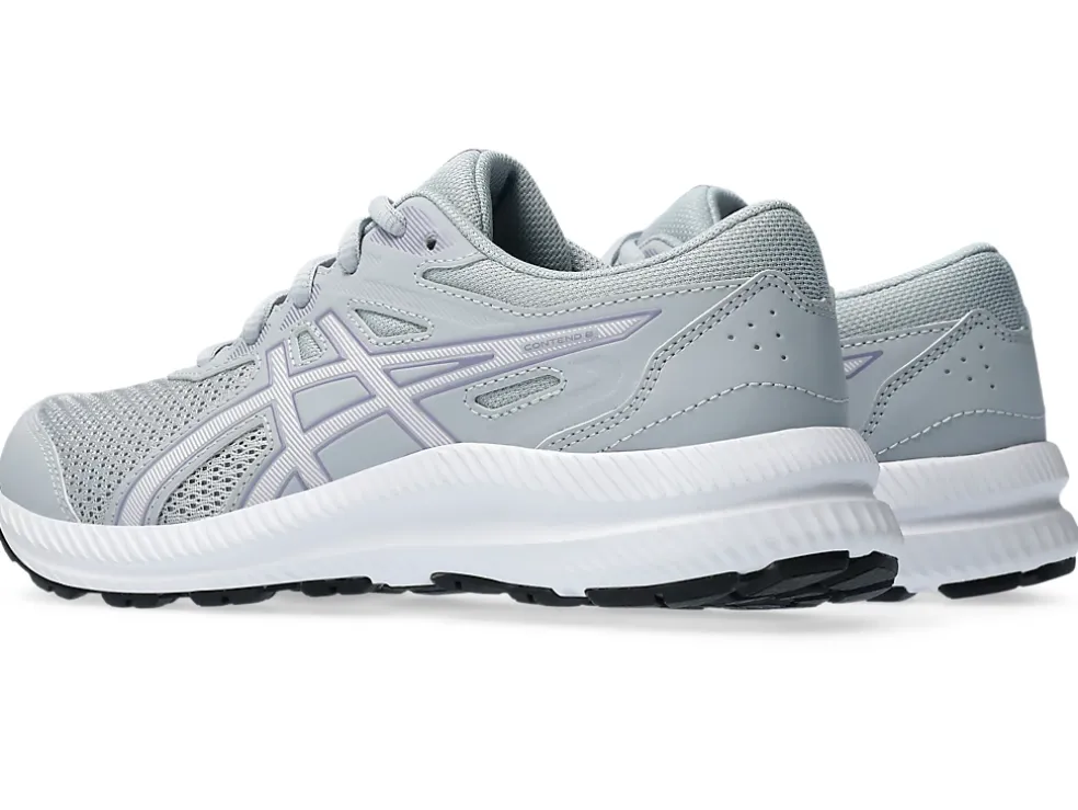 New ASICS CONTEND 8 GRADE SCHOOL Piedmont Grey/Cosmos