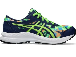 Shop ASICS CONTEND 8 GRADE SCHOOL Blue Expanse/Electric Lime