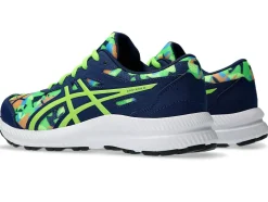 Shop ASICS CONTEND 8 GRADE SCHOOL Blue Expanse/Electric Lime