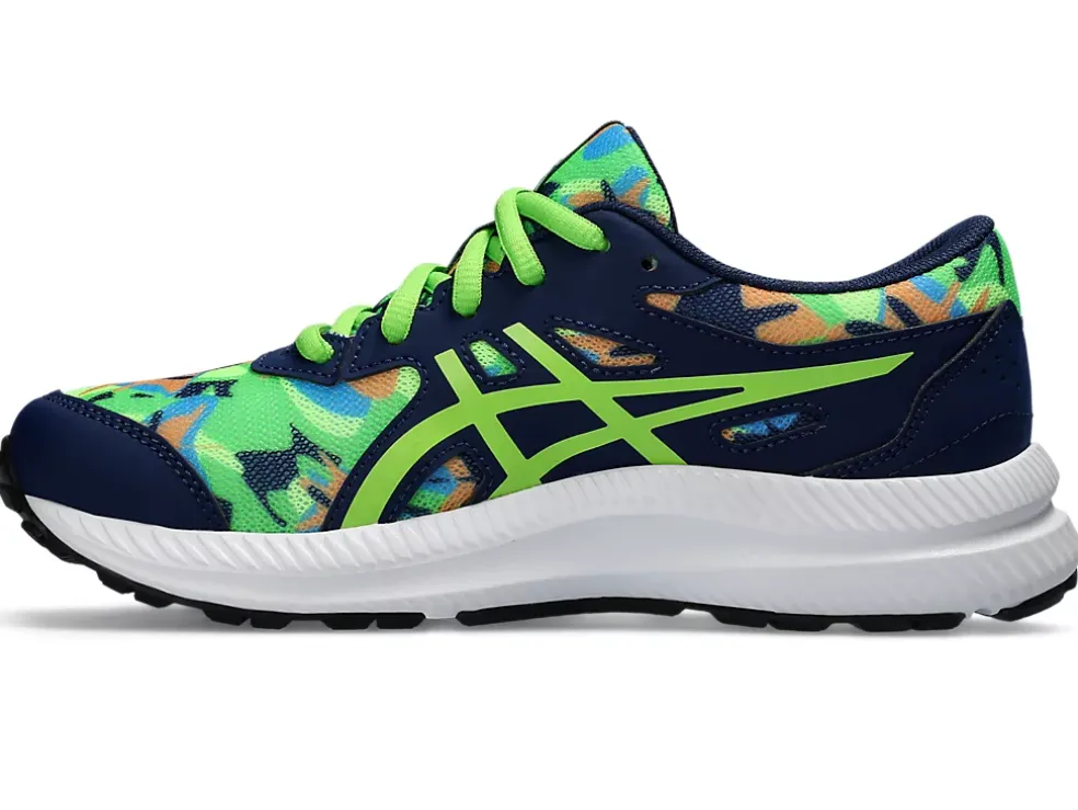 Shop ASICS CONTEND 8 GRADE SCHOOL Blue Expanse/Electric Lime
